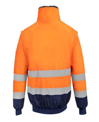 PORTWEST PJ50 – Hi-Vis 3’ü 1 arada Pilot Mont Turuncu/Lacivert