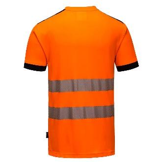 PORTWEST T181 – PW3 Hi-Vis Cotton Comfort T-Shirt S/S Turuncu/Siyah