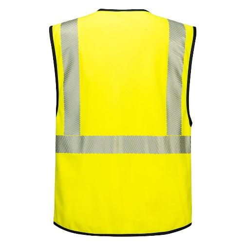 PORTWEST PW309 – PW3 Hi-Vis Yönetici Yeleği Sarı/Siyah